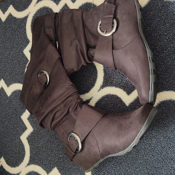 Journee Collection Shoes - 🎉HP Journee Collection Jester Extra Wide Calf Black Suede-Feel Boots 9.5